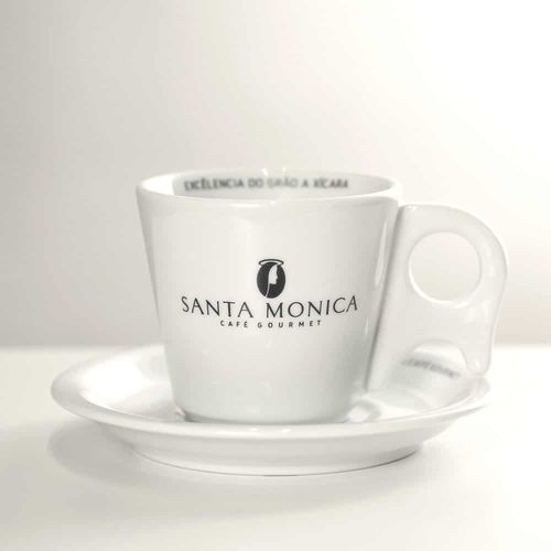 Xícara com Pires Bird 200ml - Café Santa Monica