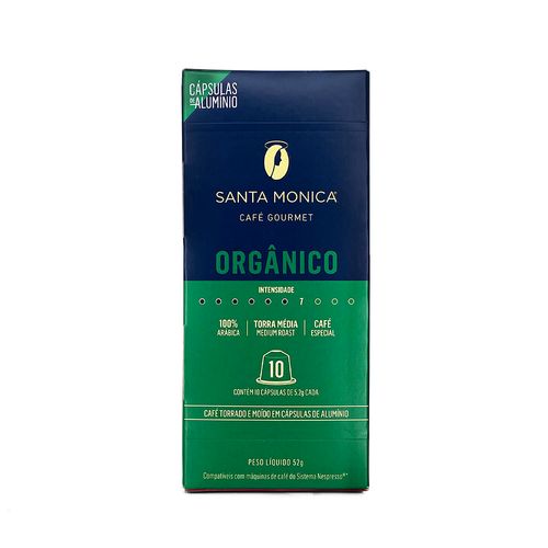 Café Gourmet Orgânico 10 Cápsulas Nespresso - Santa Monica