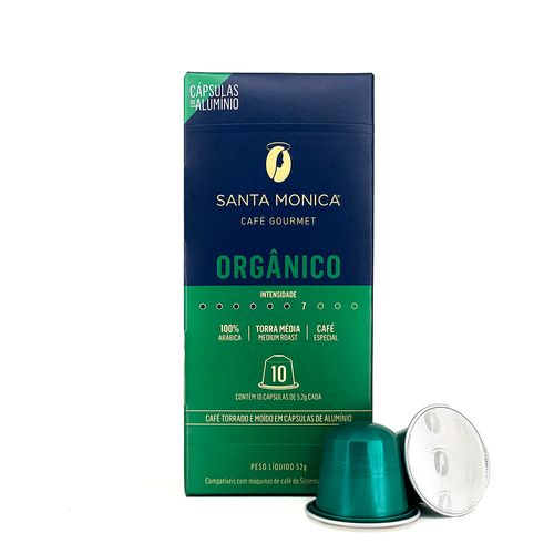 Café Gourmet Orgânico 10 Cápsulas Nespresso - Santa Monica
