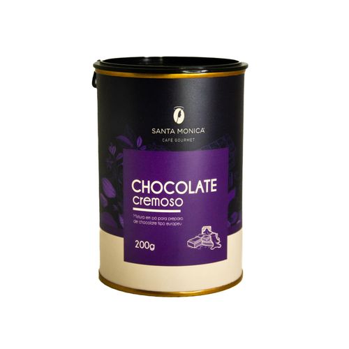 Chocolate Cremoso Gourmet Lata 200g - Café Santa Monica